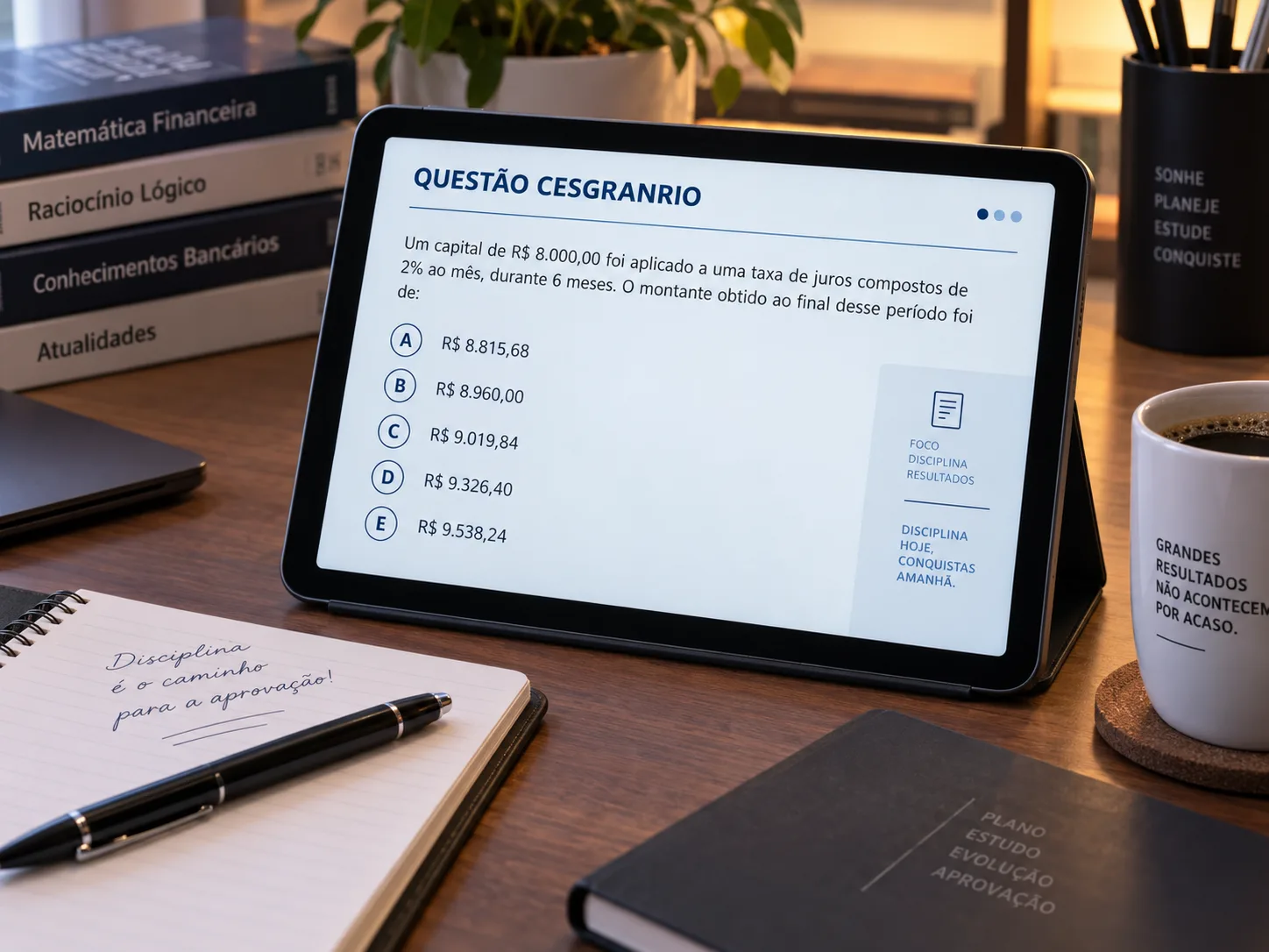 Tela de seleção de questões por módulo, assunto ou questão