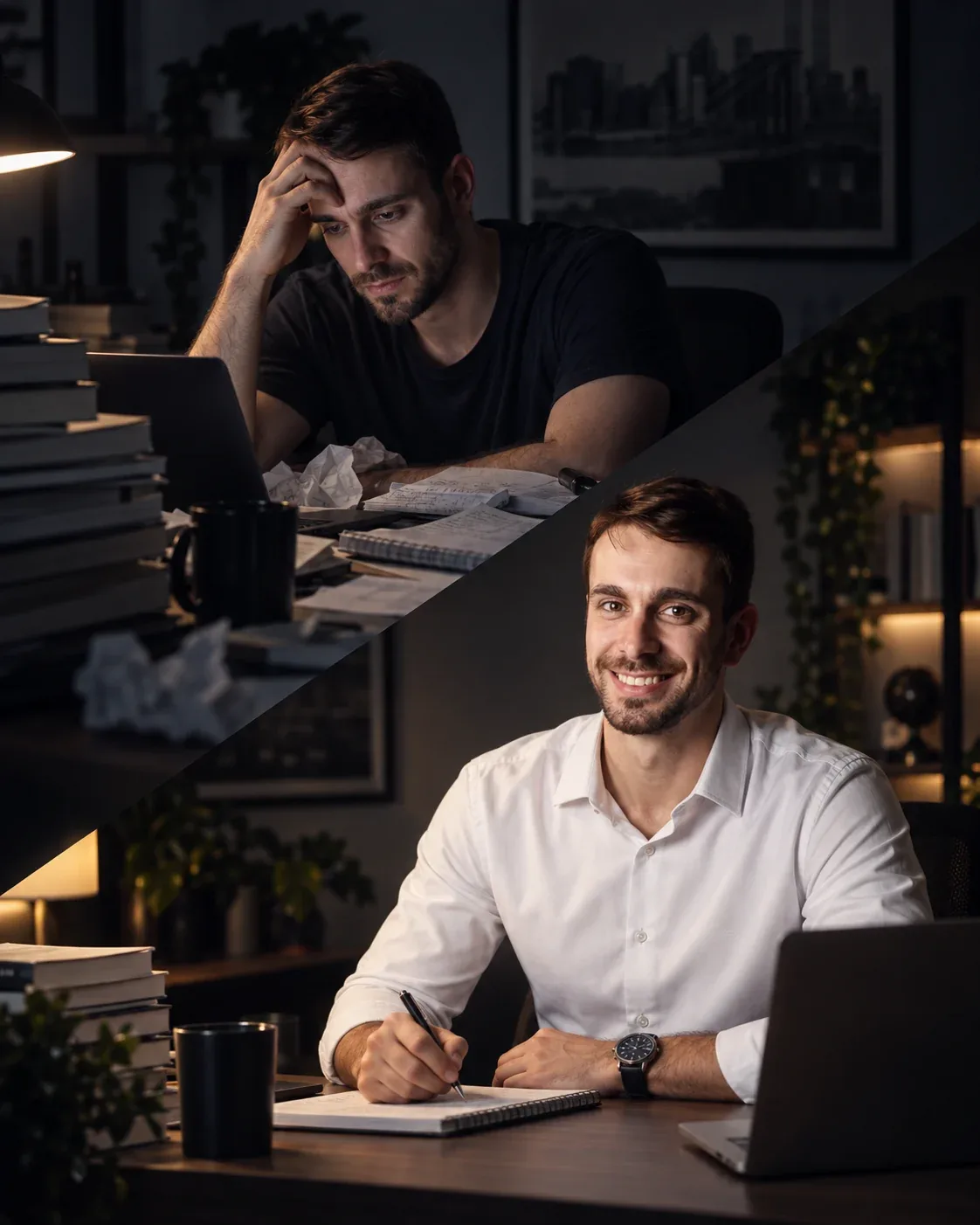 Samuel Grehs antes e depois: do estudo desorganizado à aprovação